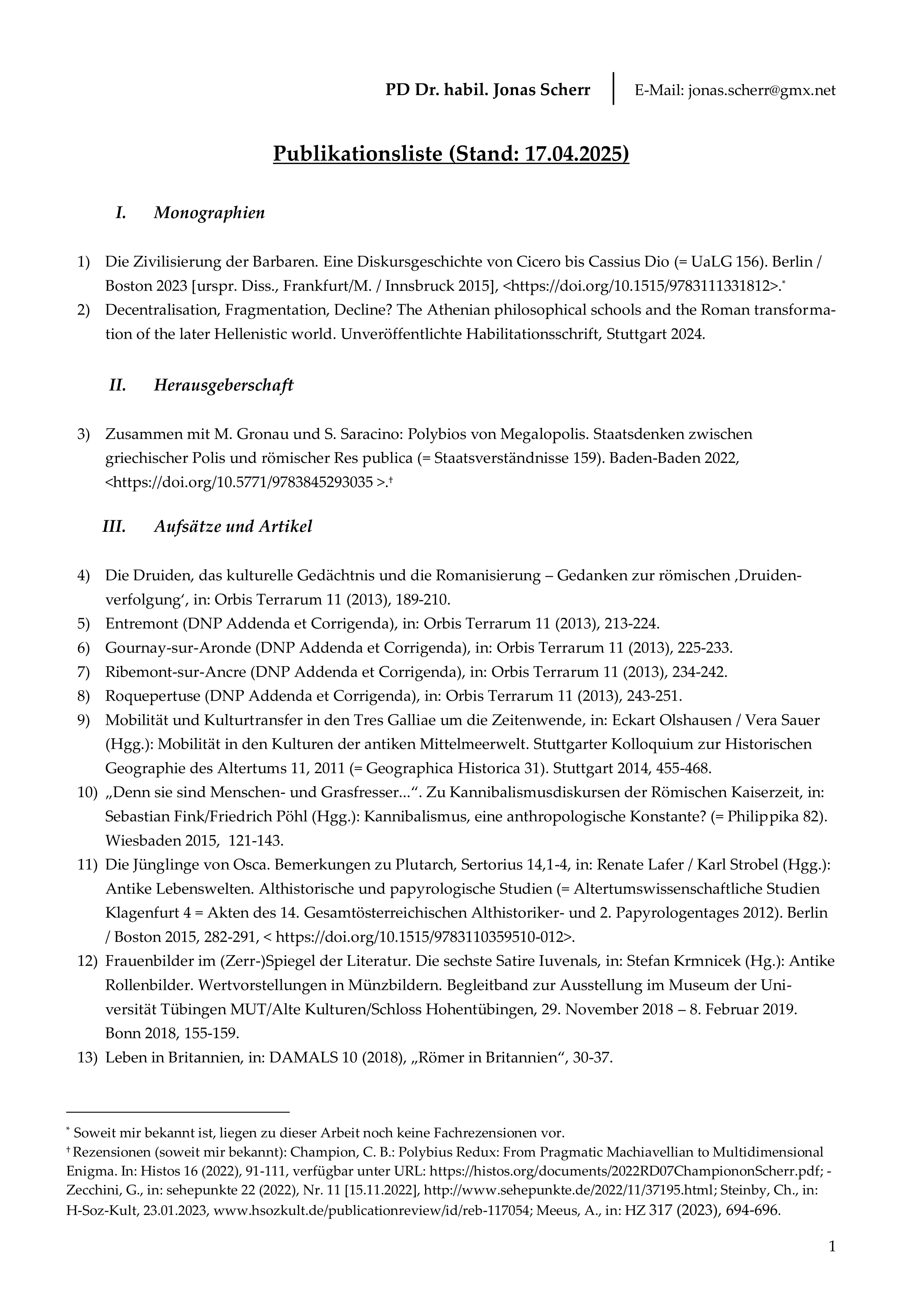 1 Schriftenverzeichnis Scherr