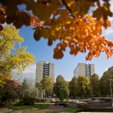 Campus Stadtmitte im Herbst.