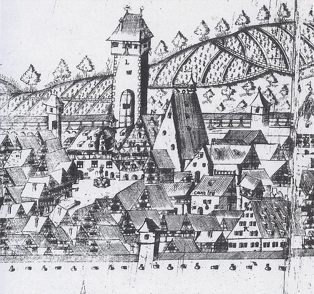 Stadtansicht Reutlingen vor 1626