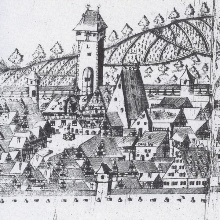 Stadtansicht Reutlingen vor 1626